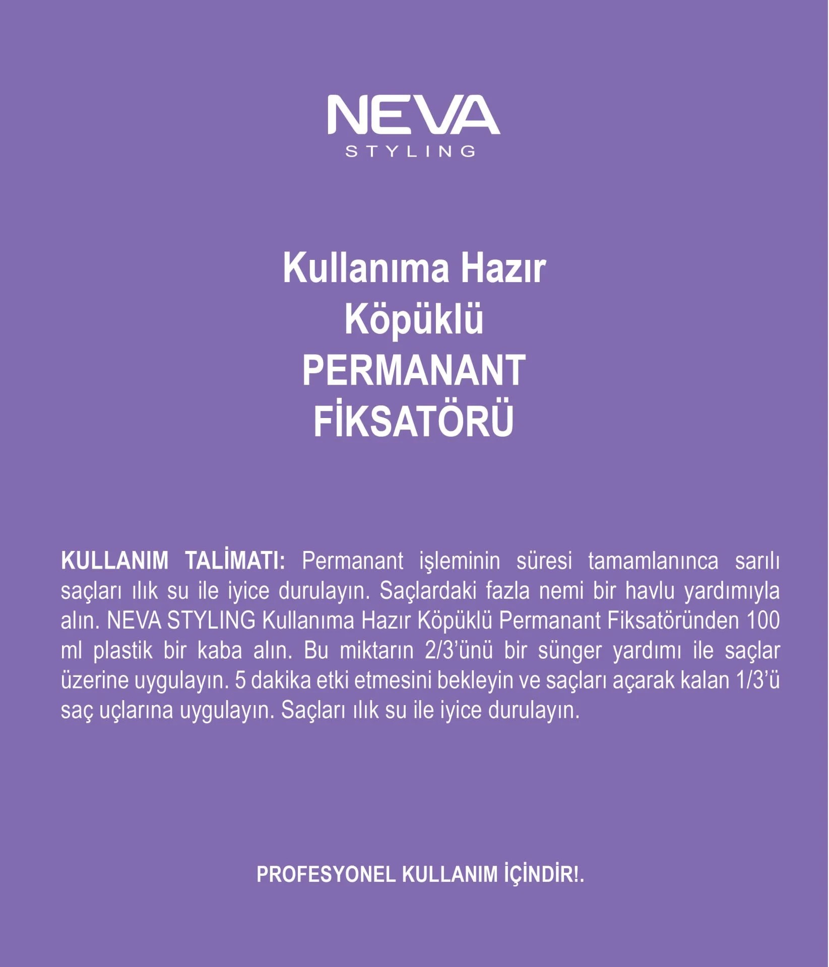 Neva Styling Köpüklü Permanant Fiksatörü 500 Ml