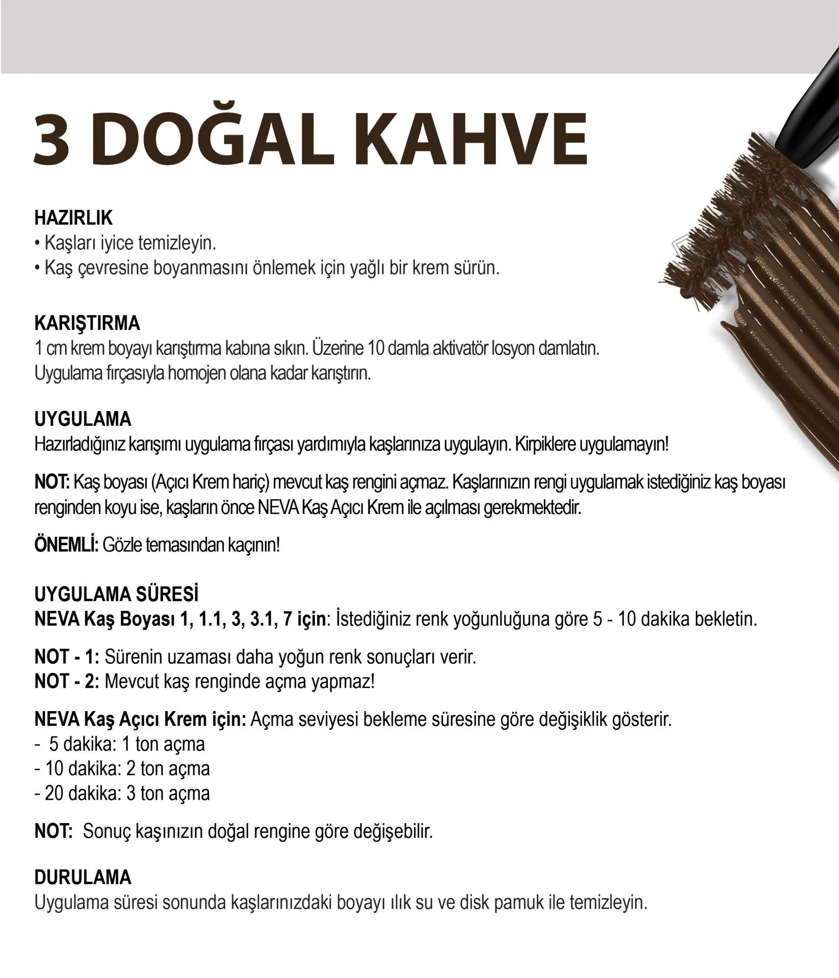 Kaş Boyama Seti Doğal Kahve