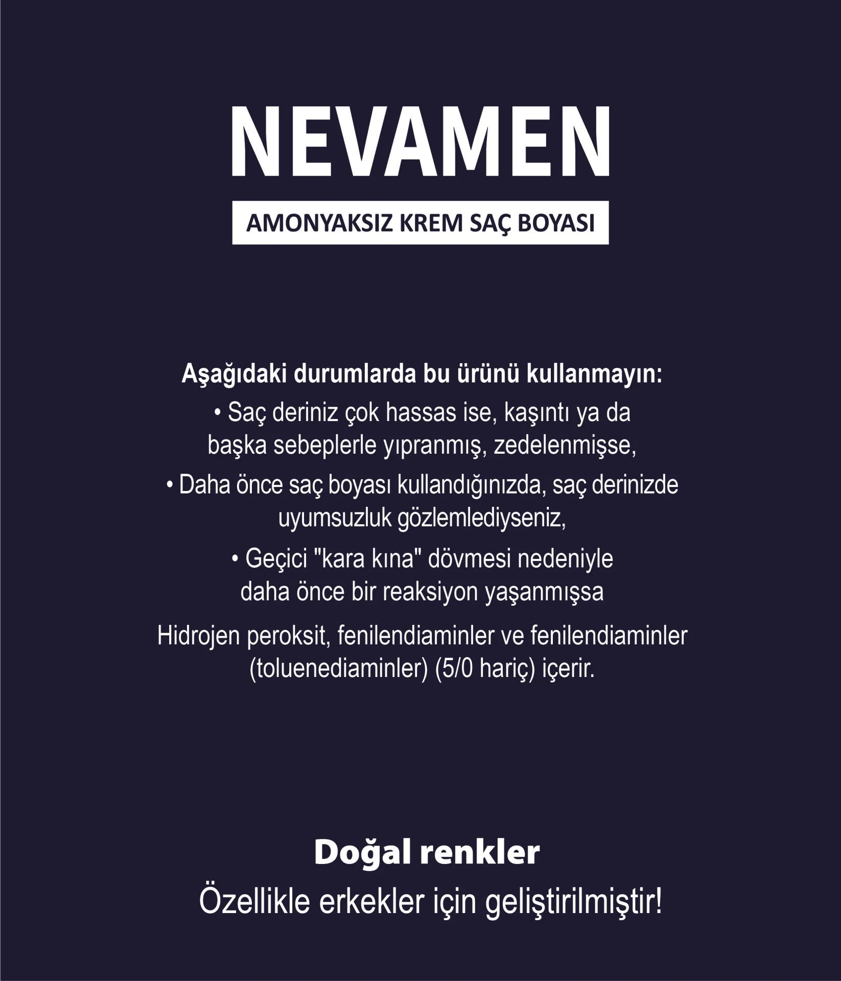 Neva Men 1/0 Natural Black - Siyah