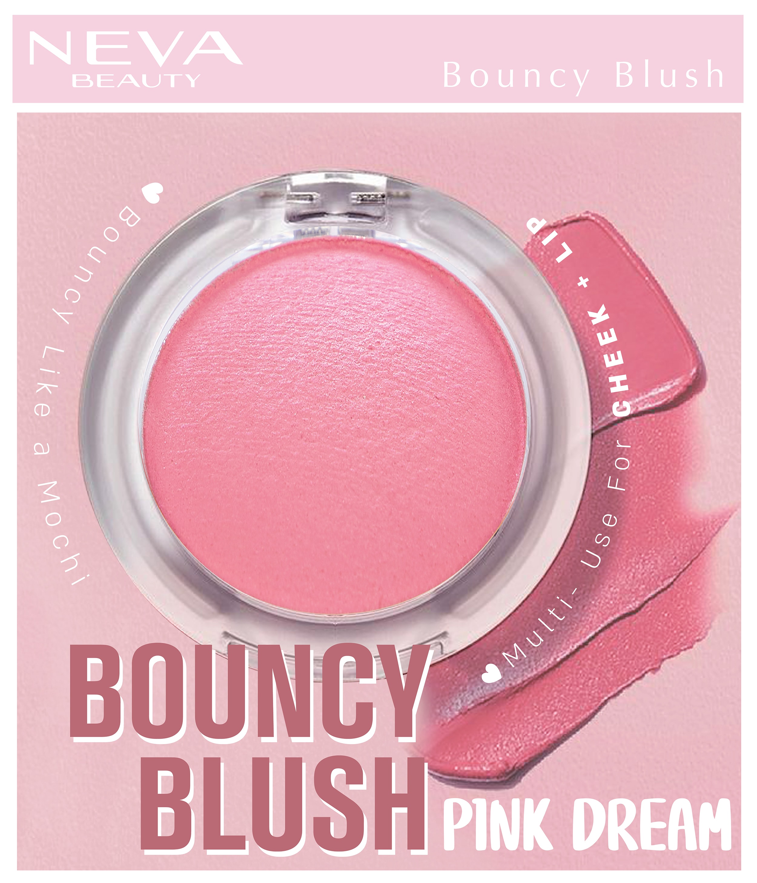 Bouncy Blush-Pink Dream