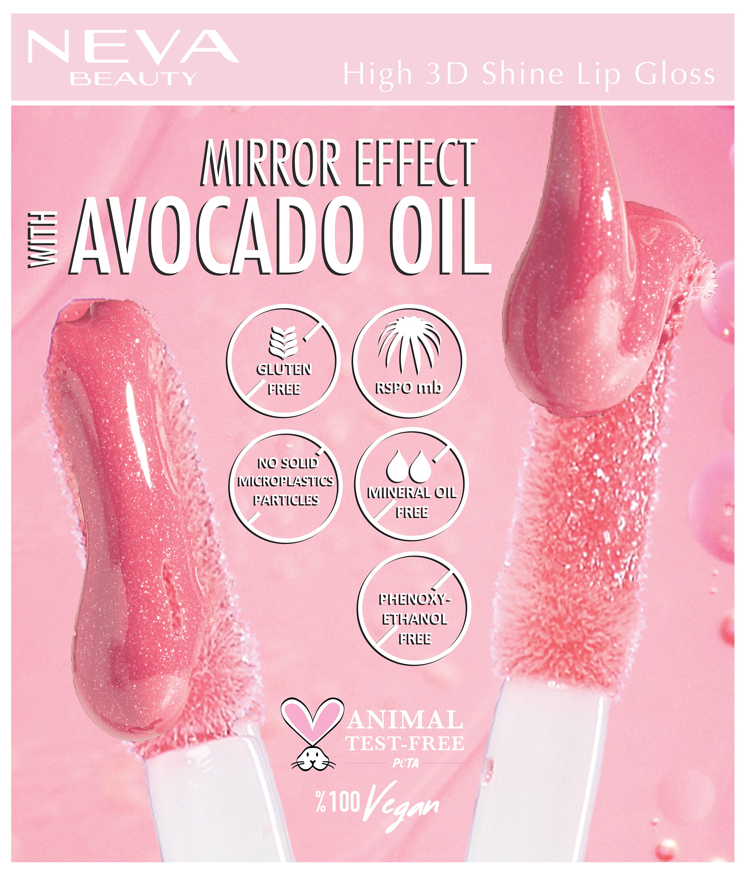 High 3D Shine Lip Gloss-Cotton Candy Holo