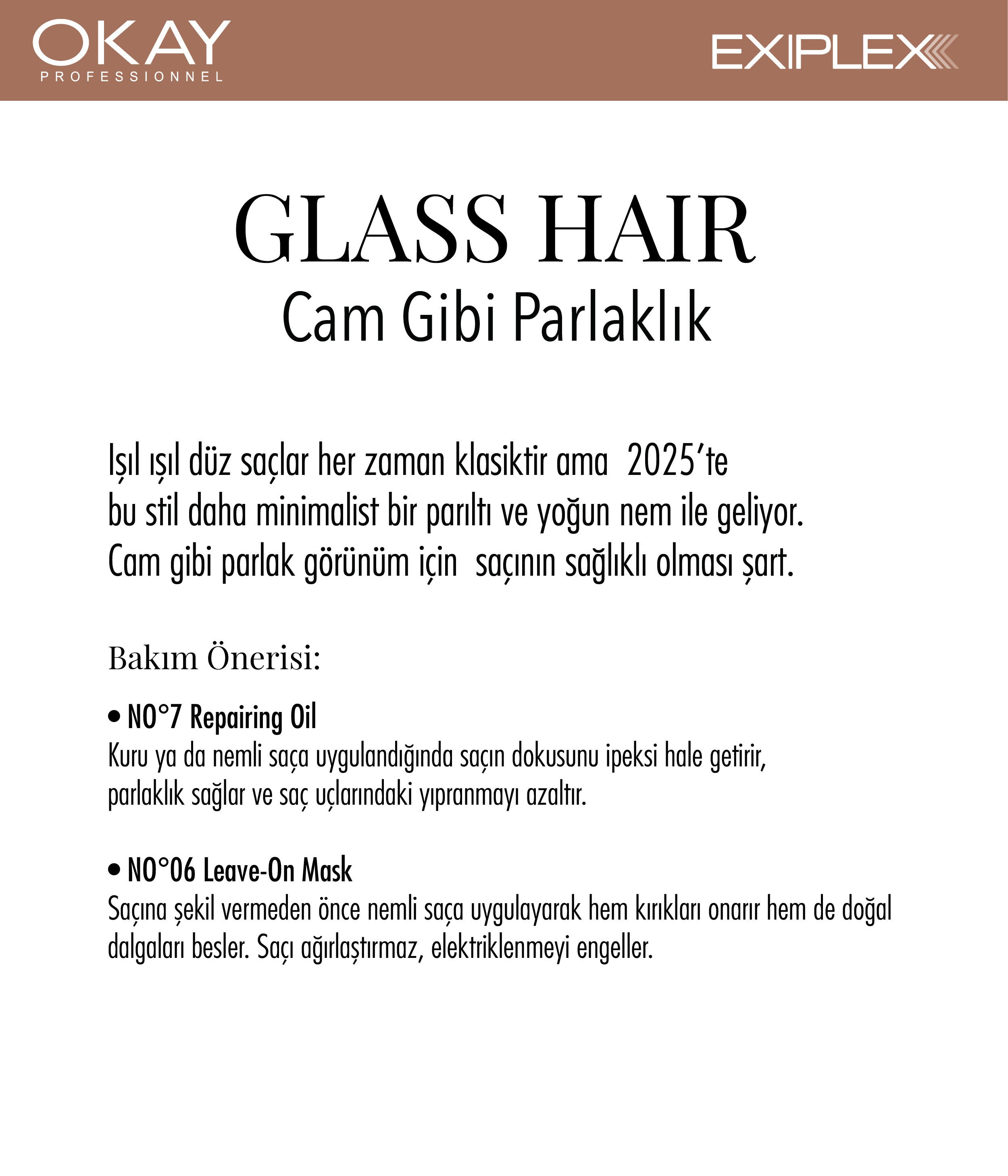 Nº6 LEAVE-ON MASK 100ml + Nº7 REPAIRING OIL 50ml BAĞ ONARICI 2'Lİ BAKIM SETİ