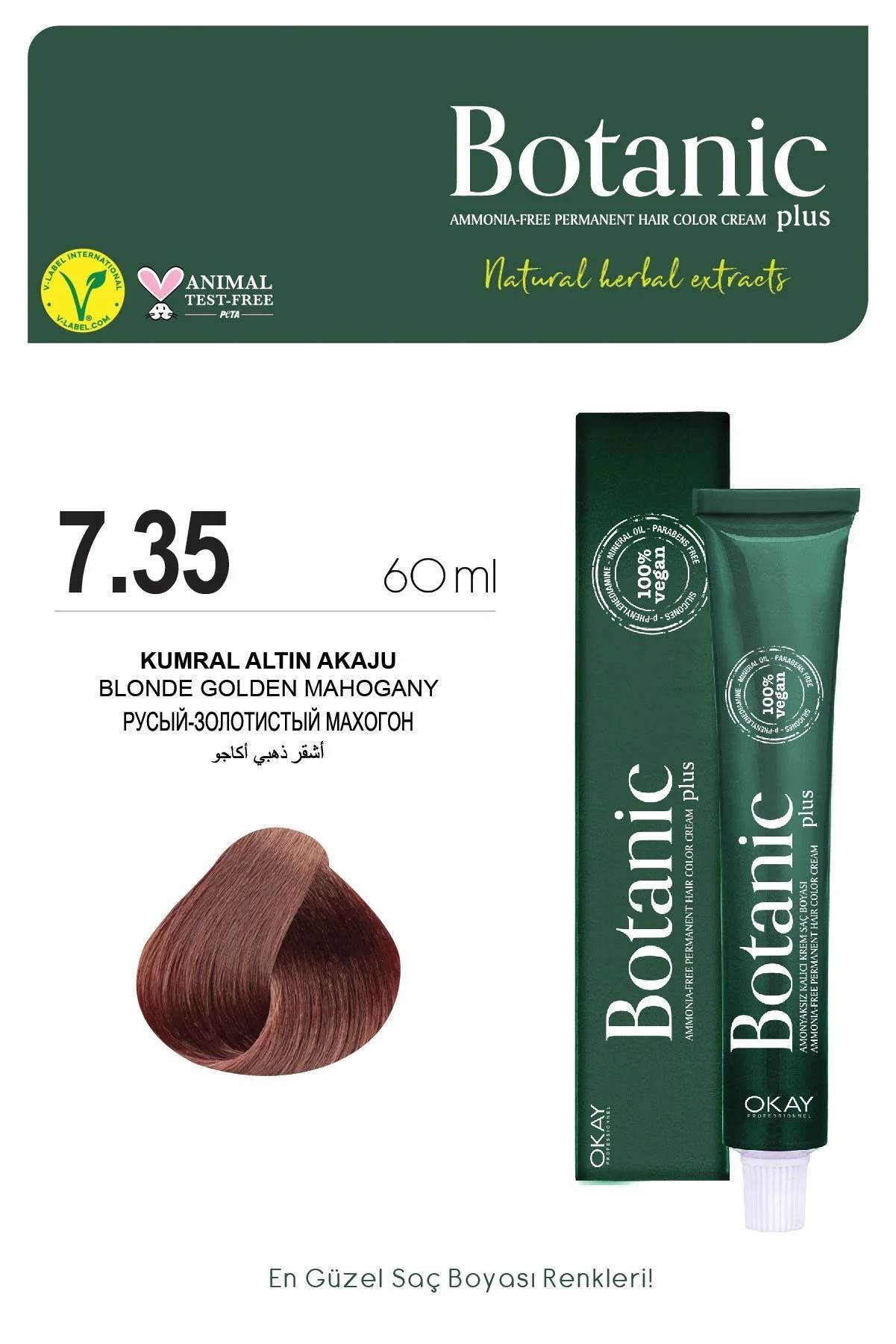 Botanic Plus 7.35 Kumral Altın Akaju