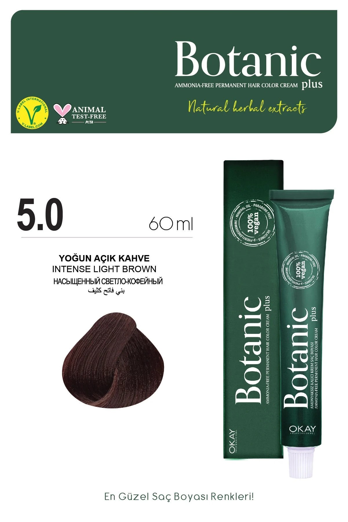 Botanic Plus 5.0 Yoğun Açık Kahve