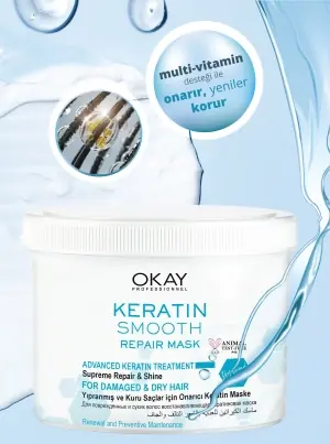 Okay Keratin Smooth Onarıcı Maske