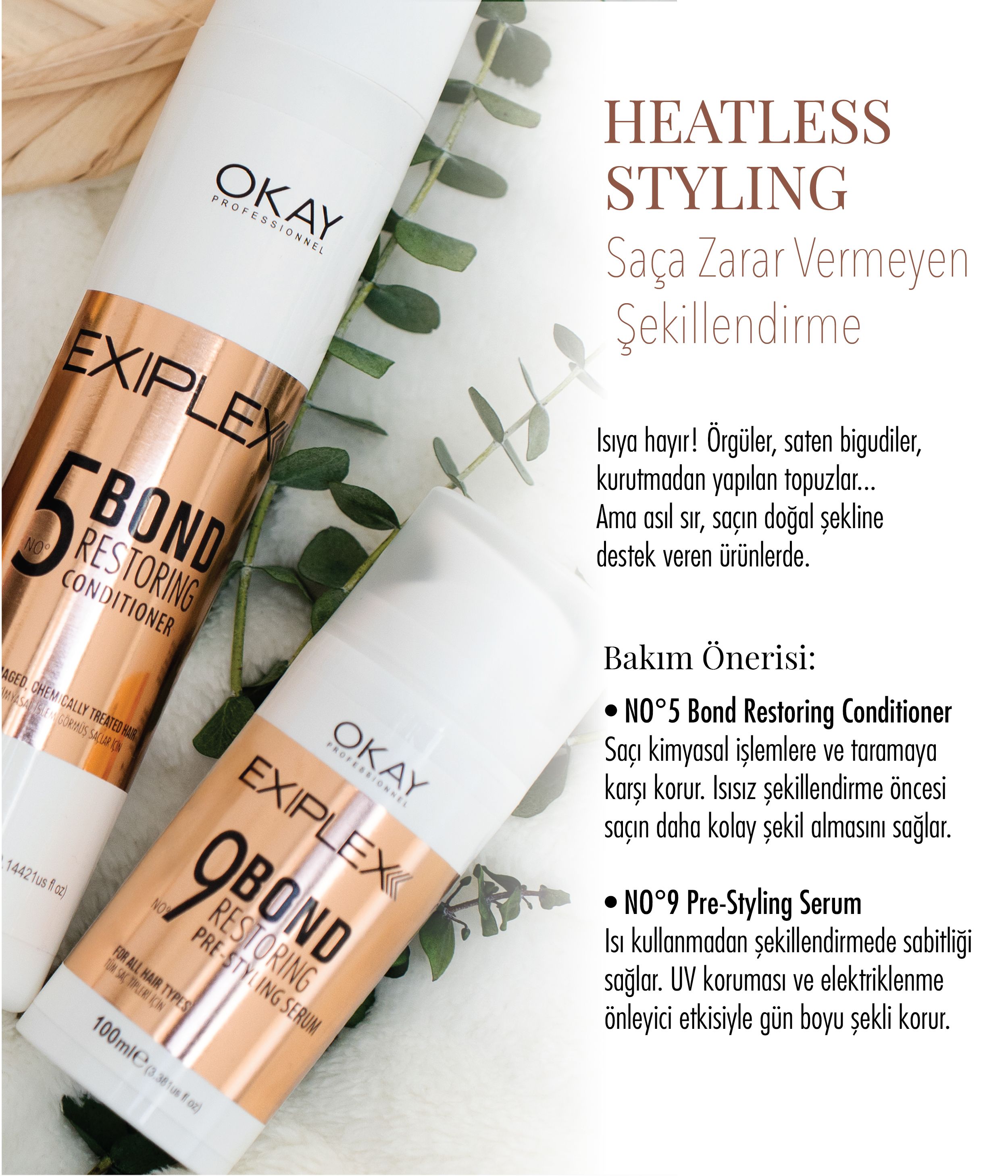 Nº9 BOND RESTORING PRE-STYLING SERUM 100ml (Şekillendirme Öncesi Saç Serumu)