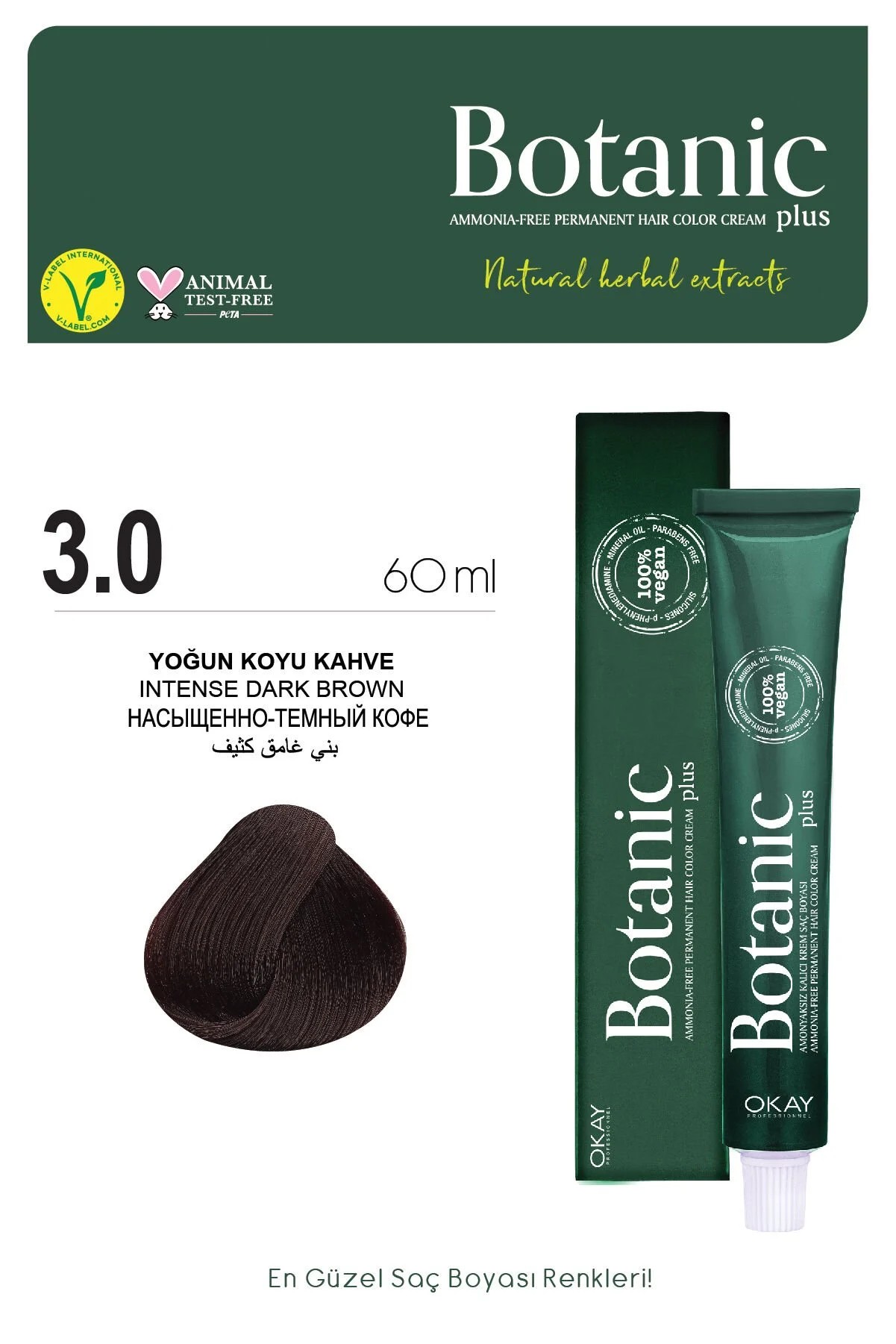 Botanic Plus 3.0 Yoğun Koyu Kahve