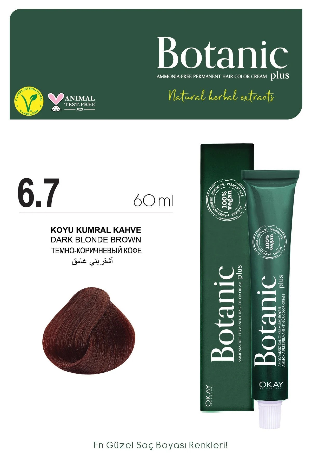 Botanic Plus 6.7 Koyu Kumral Kahve