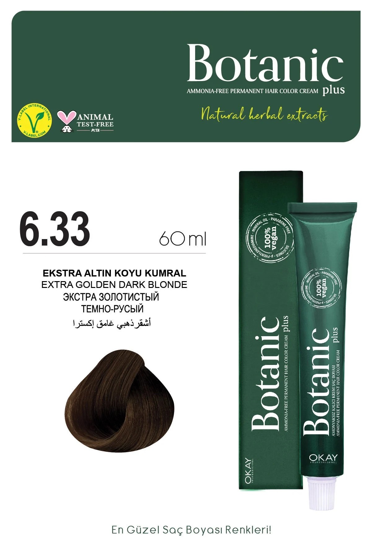 Botanic Plus 6.33 Ekstra Altın Koyu Kumral