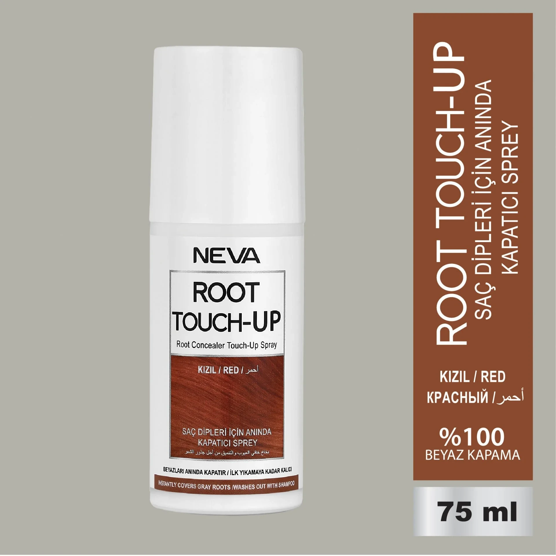 NEVA ROOT TOUCH-UP Saç Dipleri İçin Anında Kapatıcı Sprey- Kızıl 75ml