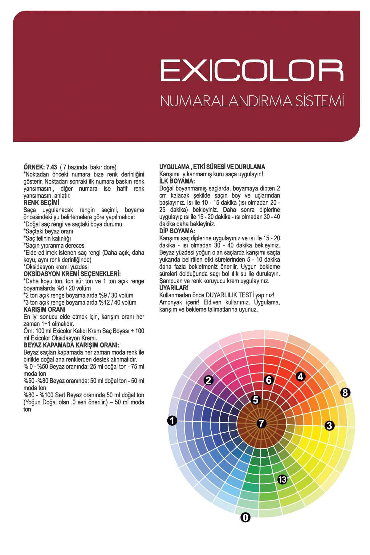 Exicolor 8.1 Küllü Açık Kumral - Kalıcı Krem Saç Boyası 60 ml Tüp