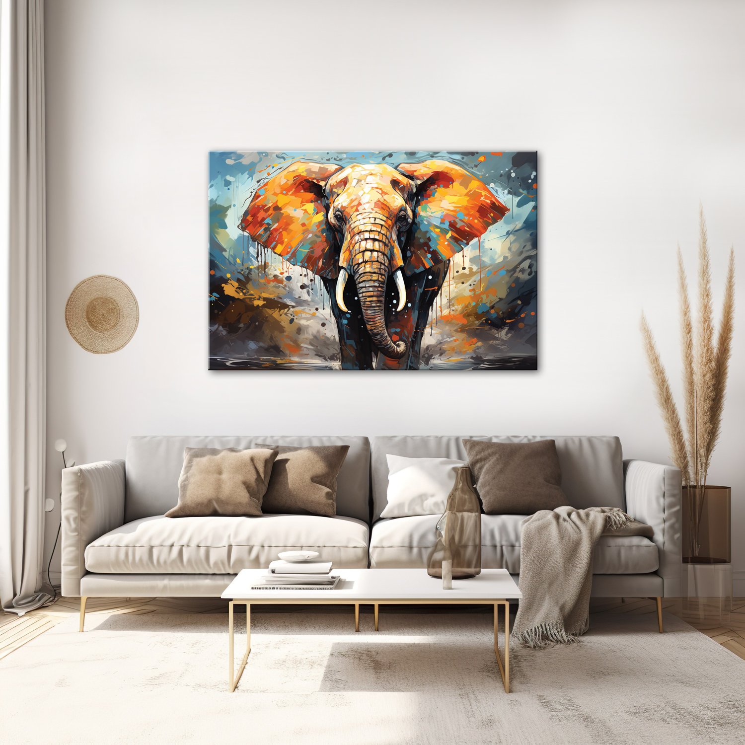 Renkli Fil - Colorful Elephant