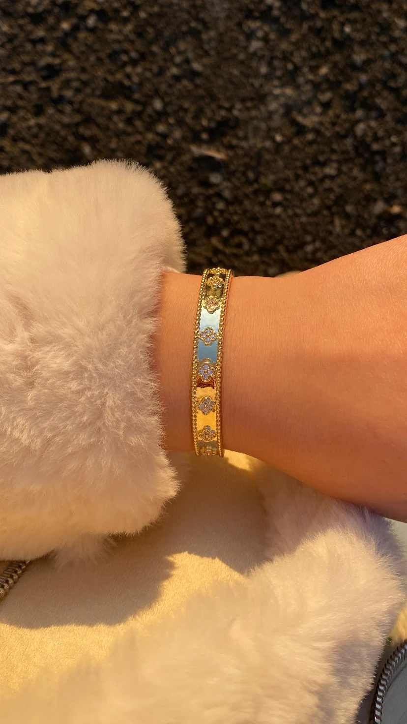 Çelik Van Clef Kelepçe Bileklik