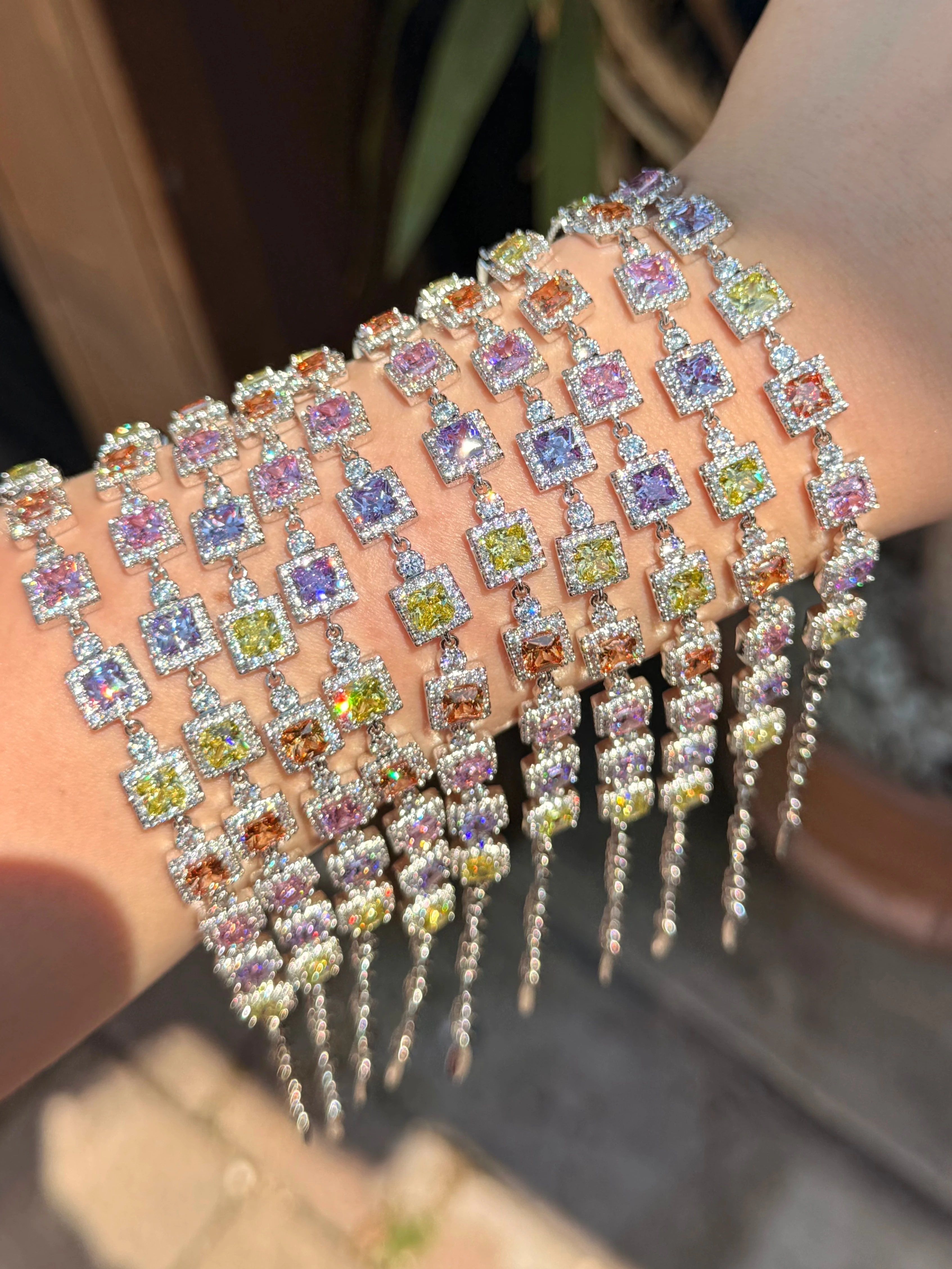 Xuping Silver Renkli Baget Bileklik