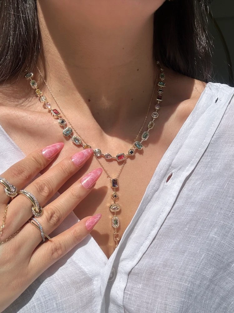 Tamtur Renkli Choker Kolye