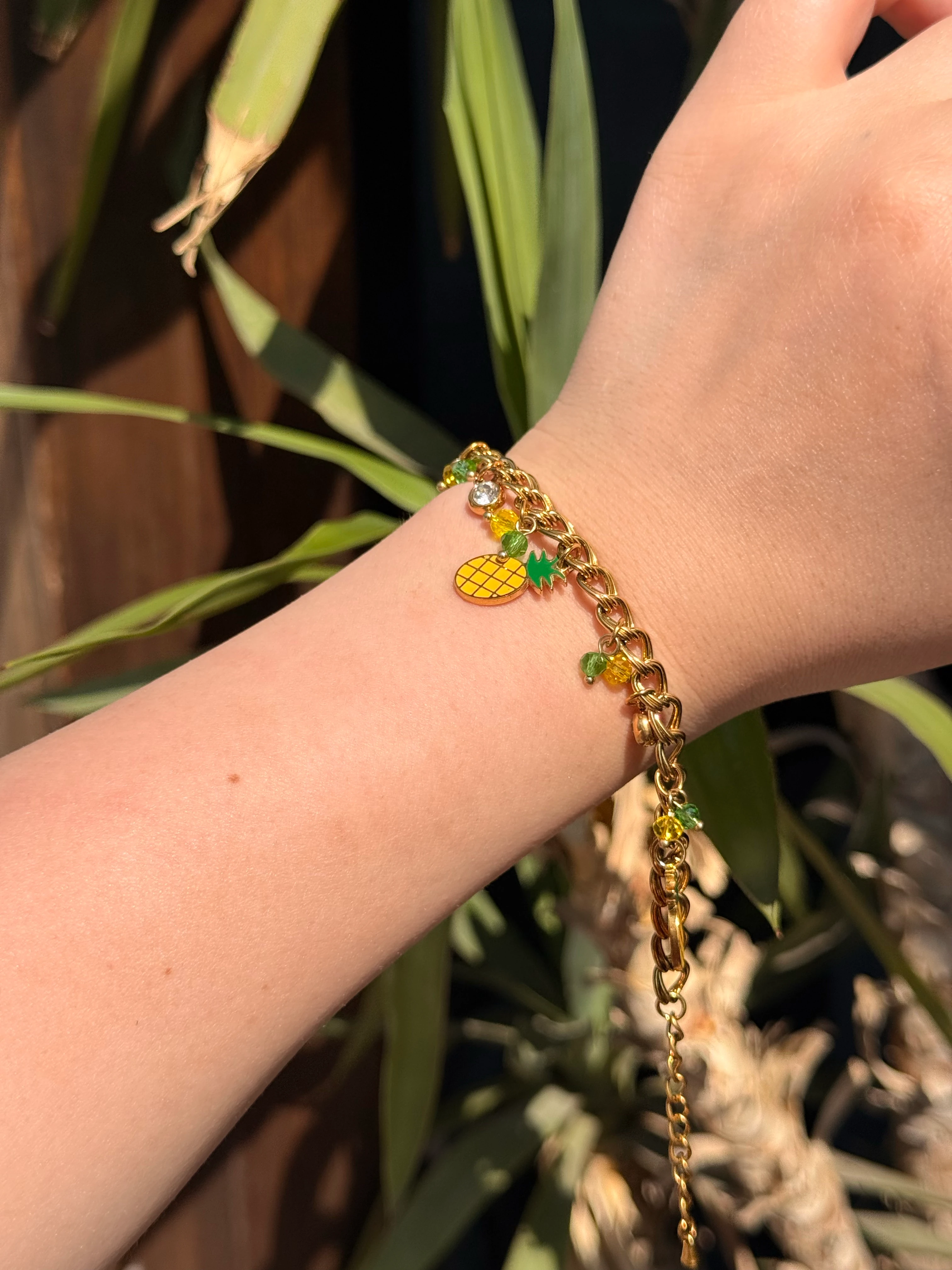 Ananas Charmkı Çelik Bileklik