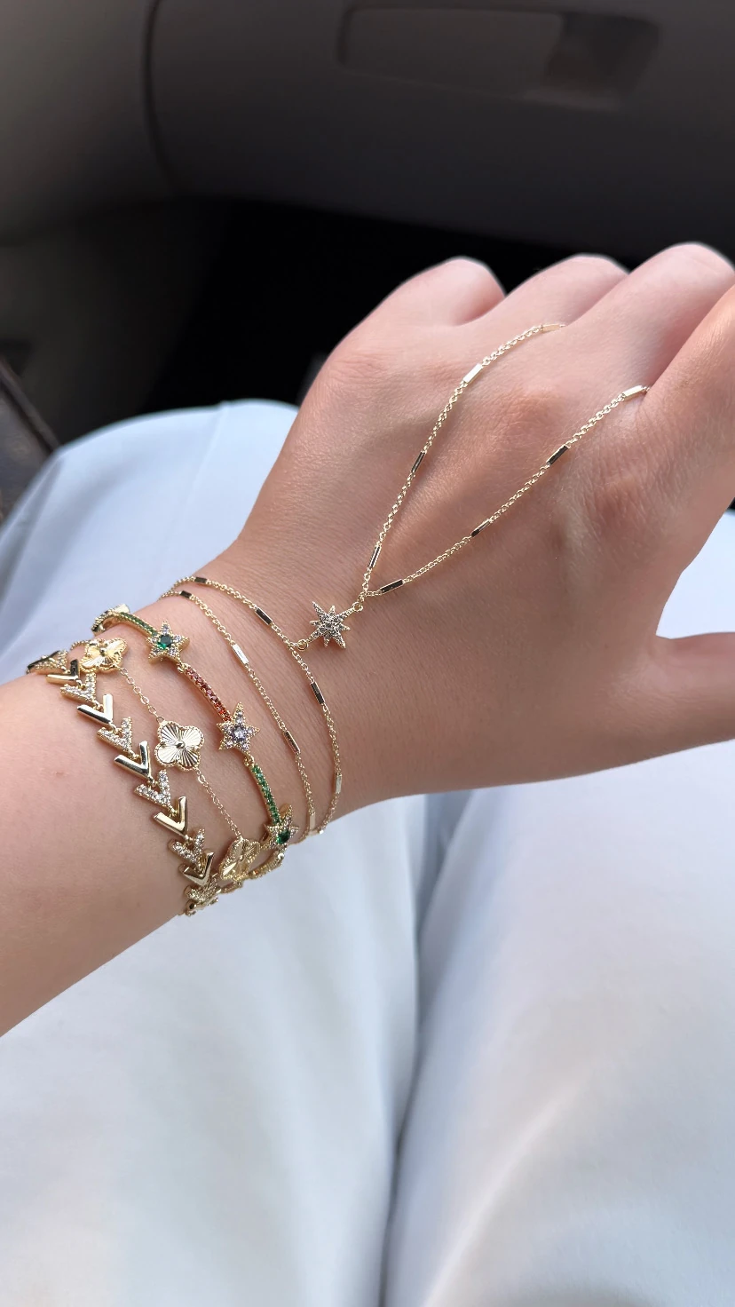 14 K Renk Kutup Yıldız Detaylı Şahmeran