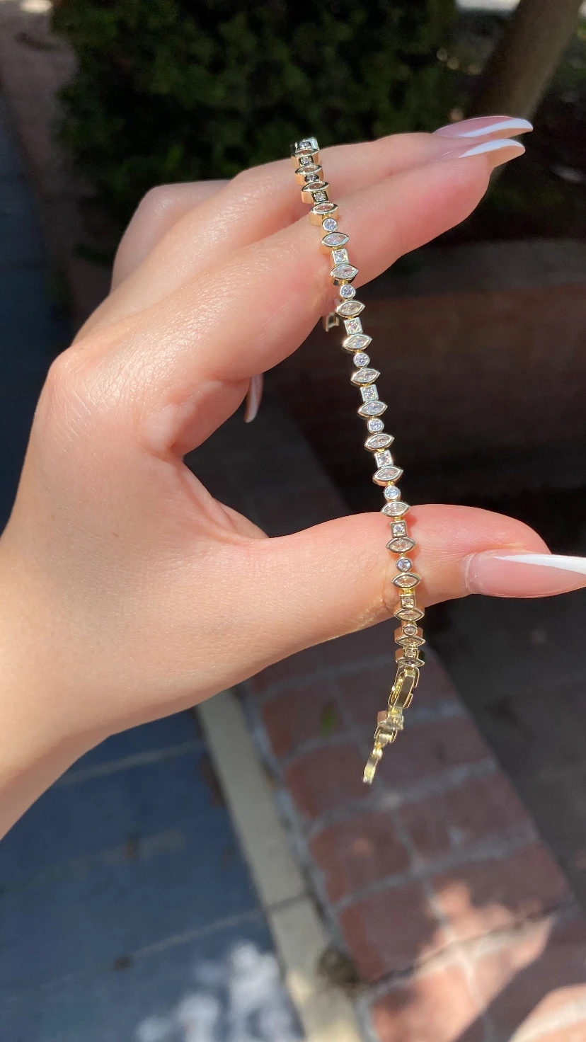 Xuping Taşlı Tasarım Çelik Bileklik