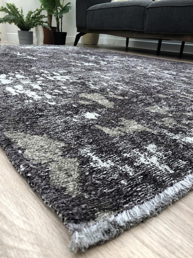 MORETTİ SİDE ÇİFT TARAFLI HALI 10407-A KOYU GRİ-AÇIK GRİ