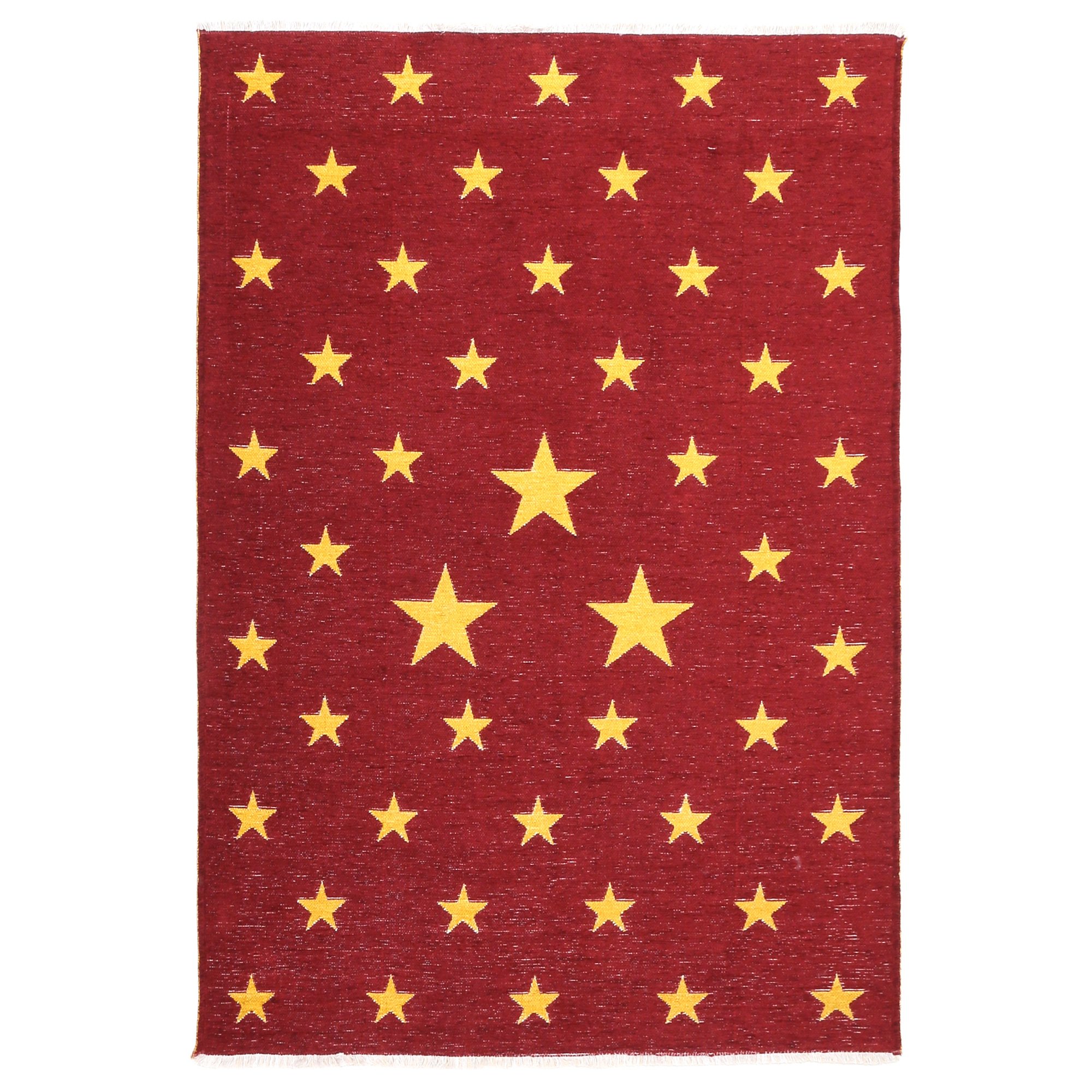 MORETTİ SİDE ÇİFT TARAFLI HALI 10918-D SARI-KIRMIZI