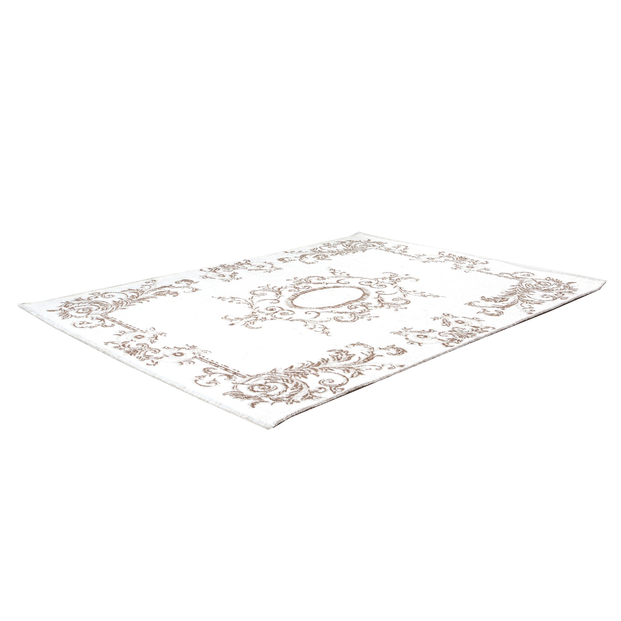 MORETTİ SİDE ÇİFT TARAFLI HALI 023-D KAHVE-BEYAZ