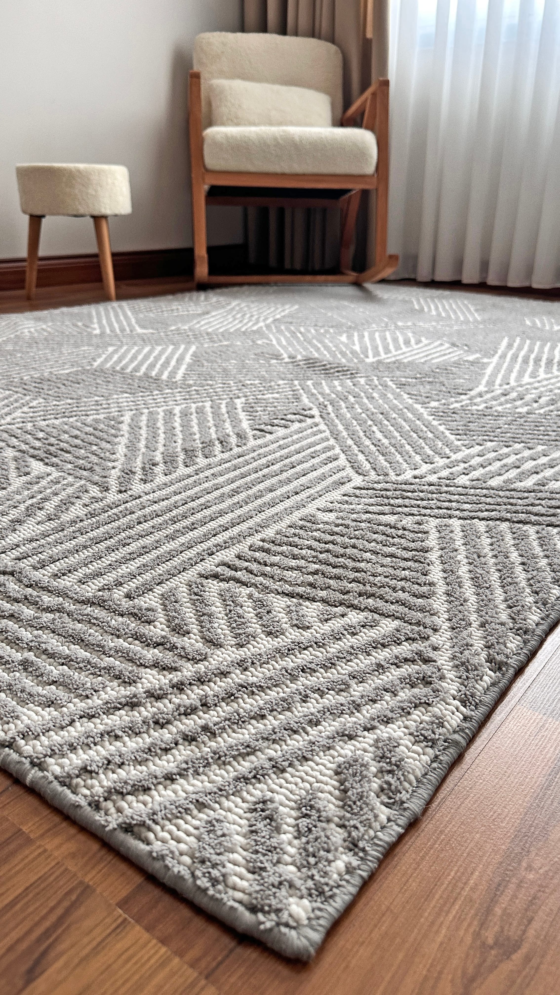 BERLİN HALI 36827 GRİ