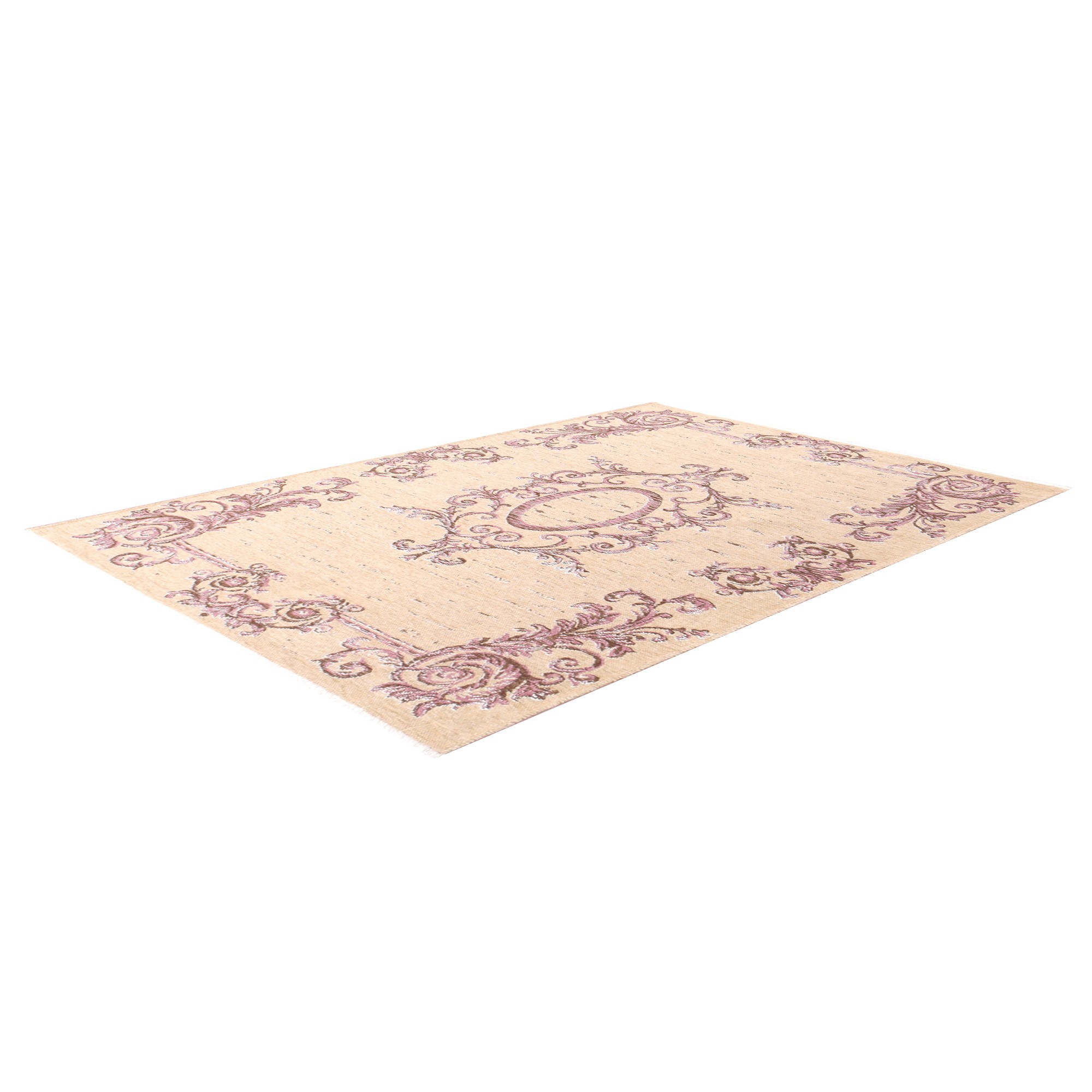 MORETTİ SİDE ÇİFT TARAFLI HALI 023-E KREM-PEMBE