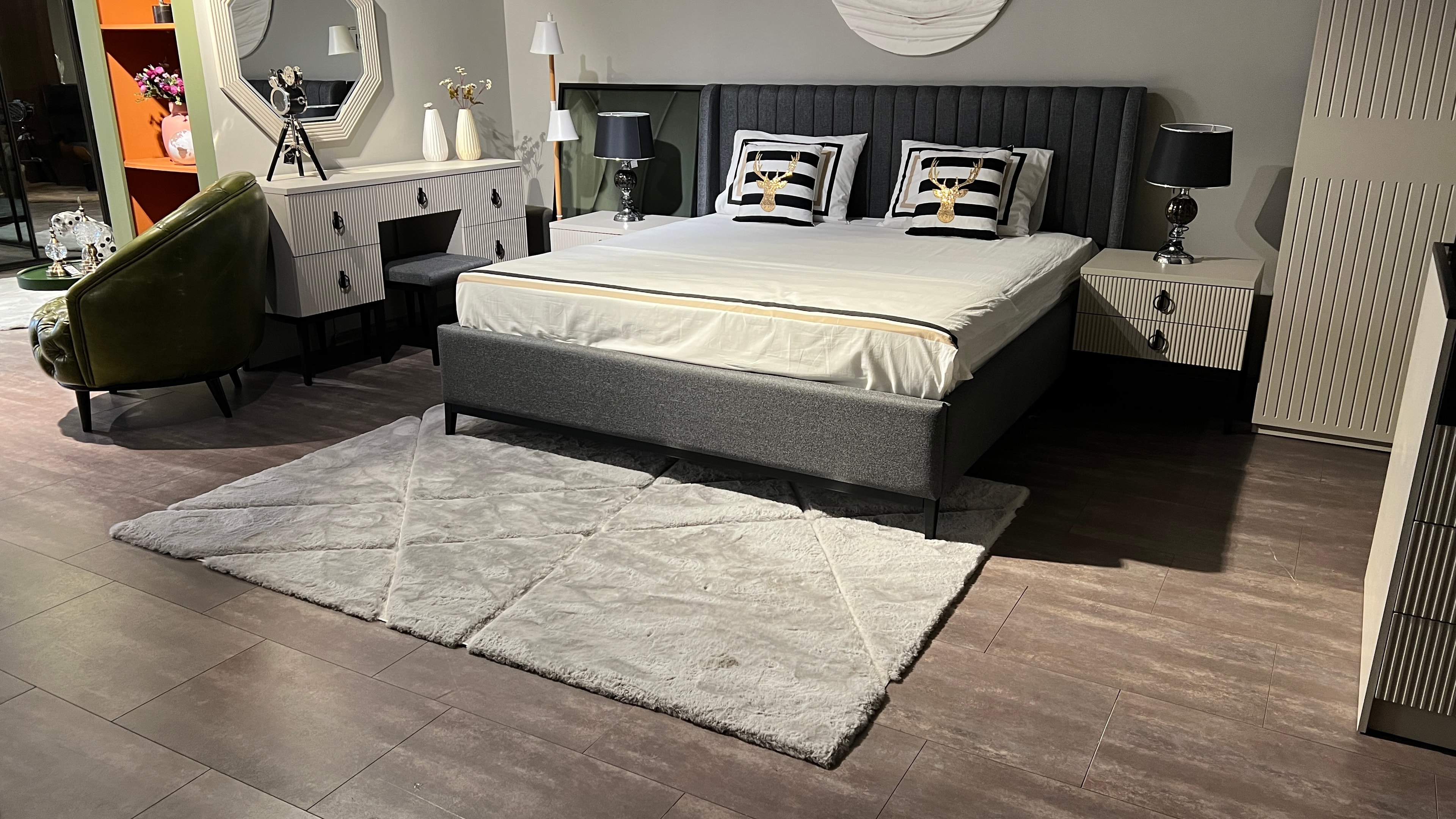 RABBİT KÜRK 015 GRI-SILVER