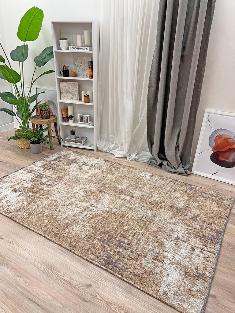 MORETTİ SİDE ÇİFT TARAFLI HALI 10407-B BEJ-GRİ