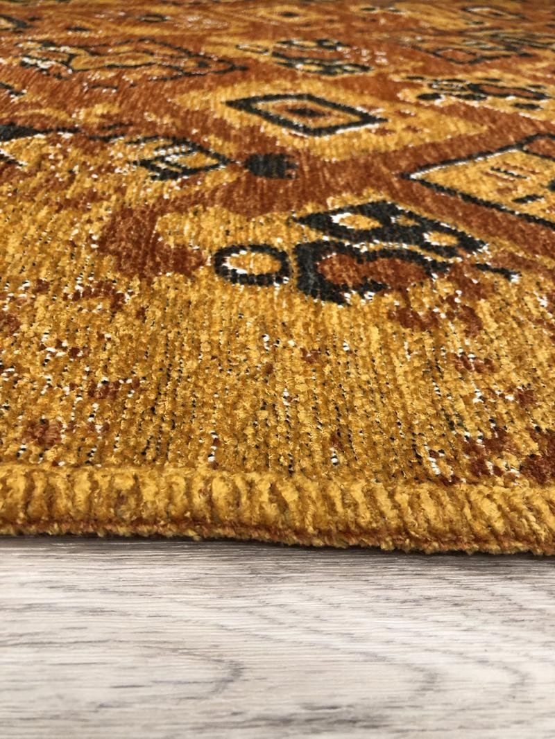 MORETTİ SİDE ÇİFT TARAFLI HALI 015-B TURUNCU-MULTİ