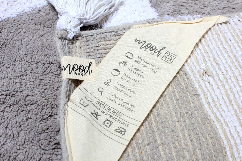 MOOD HALI STAR RUG SILVER ECRU