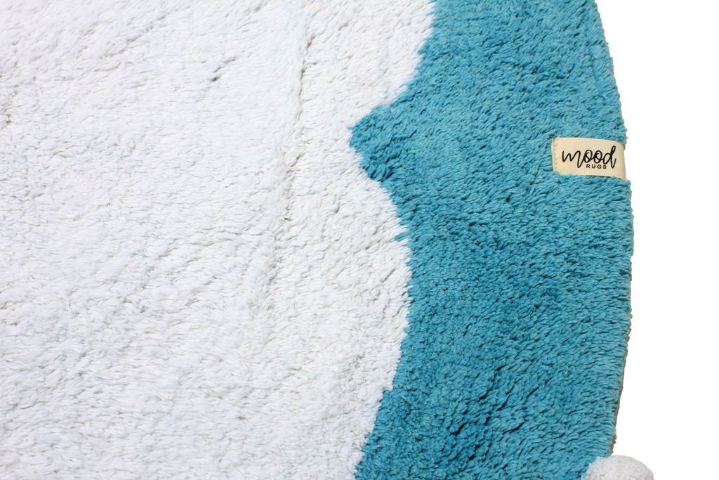 MOOD HALI POMPOM ECRU BLUE