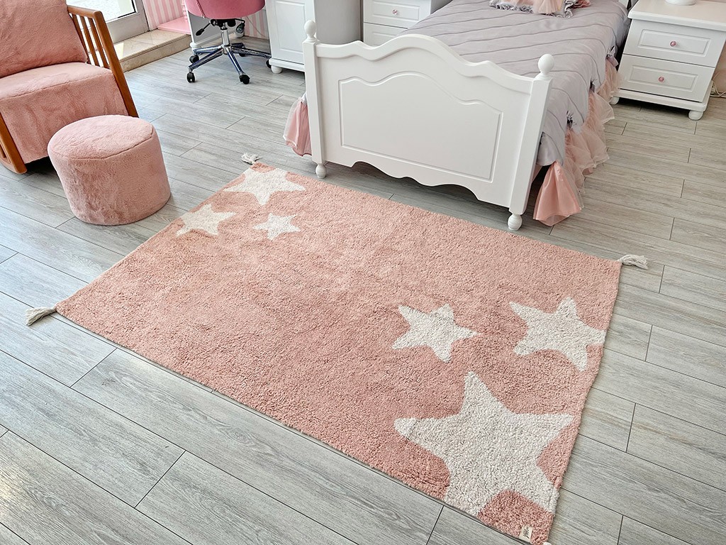 MOOD HALI STAR RUG PINK ECRU