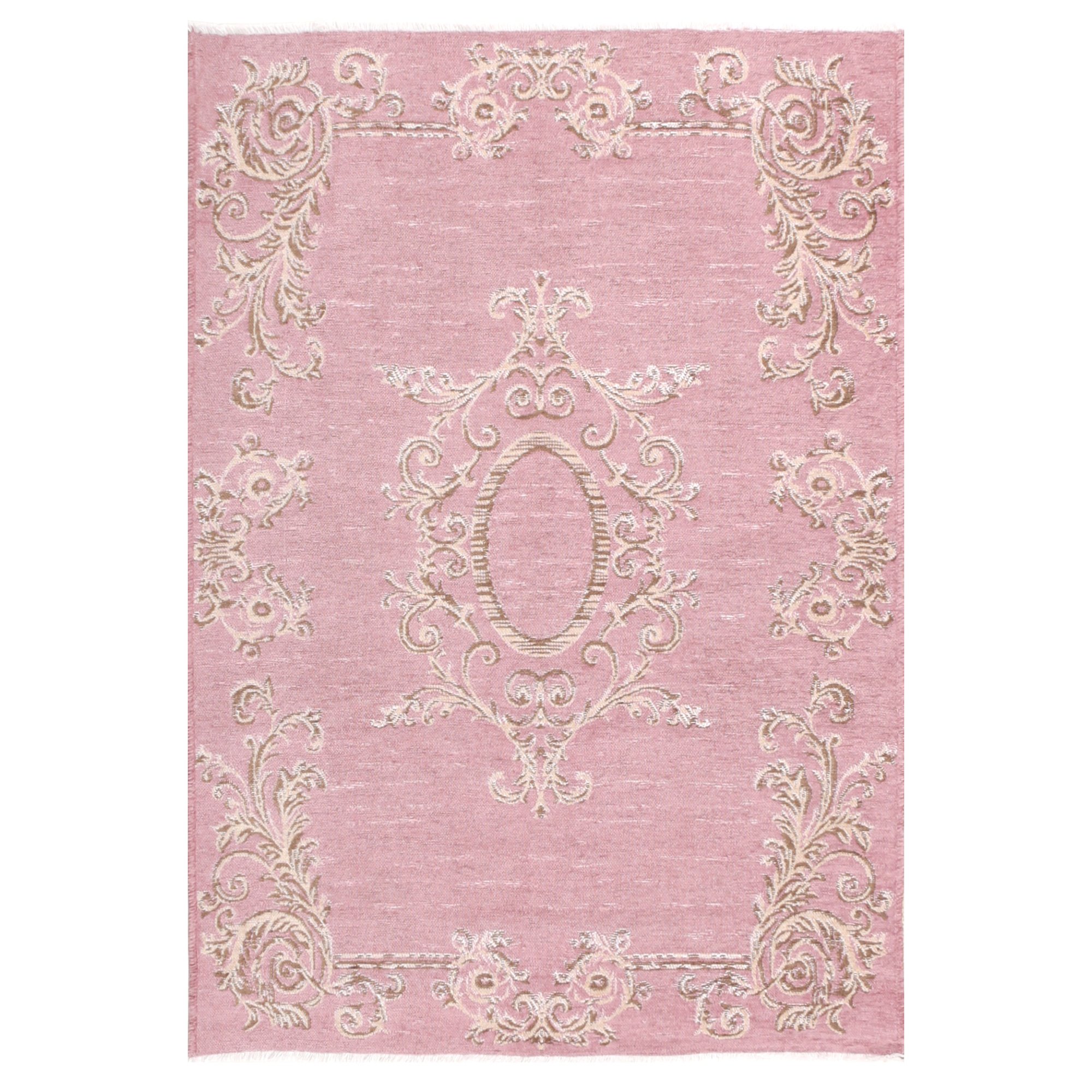 MORETTİ SİDE ÇİFT TARAFLI HALI 023-E KREM-PEMBE