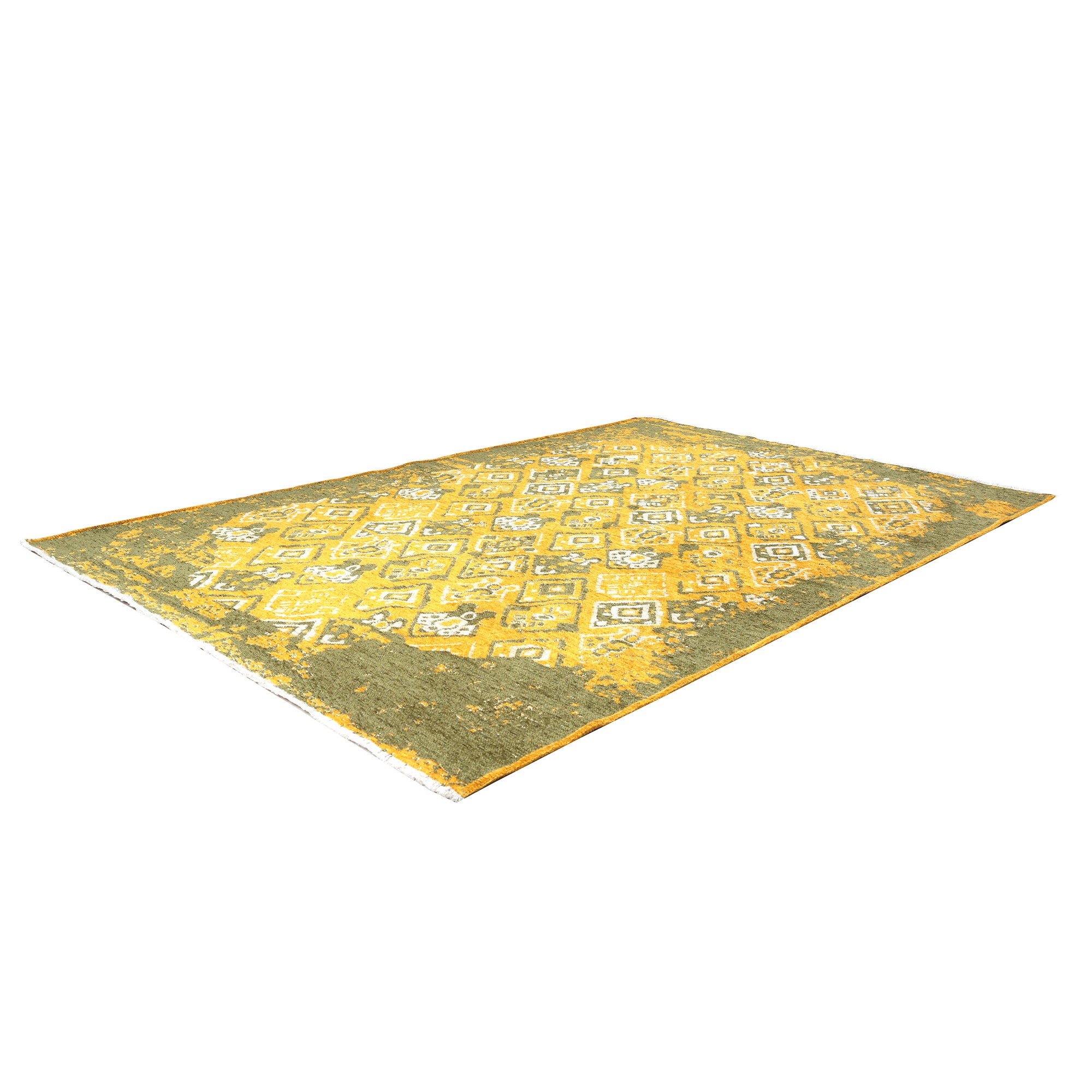 MORETTİ SİDE ÇİFT TARAFLI HALI 015-G YEŞİL-SARI