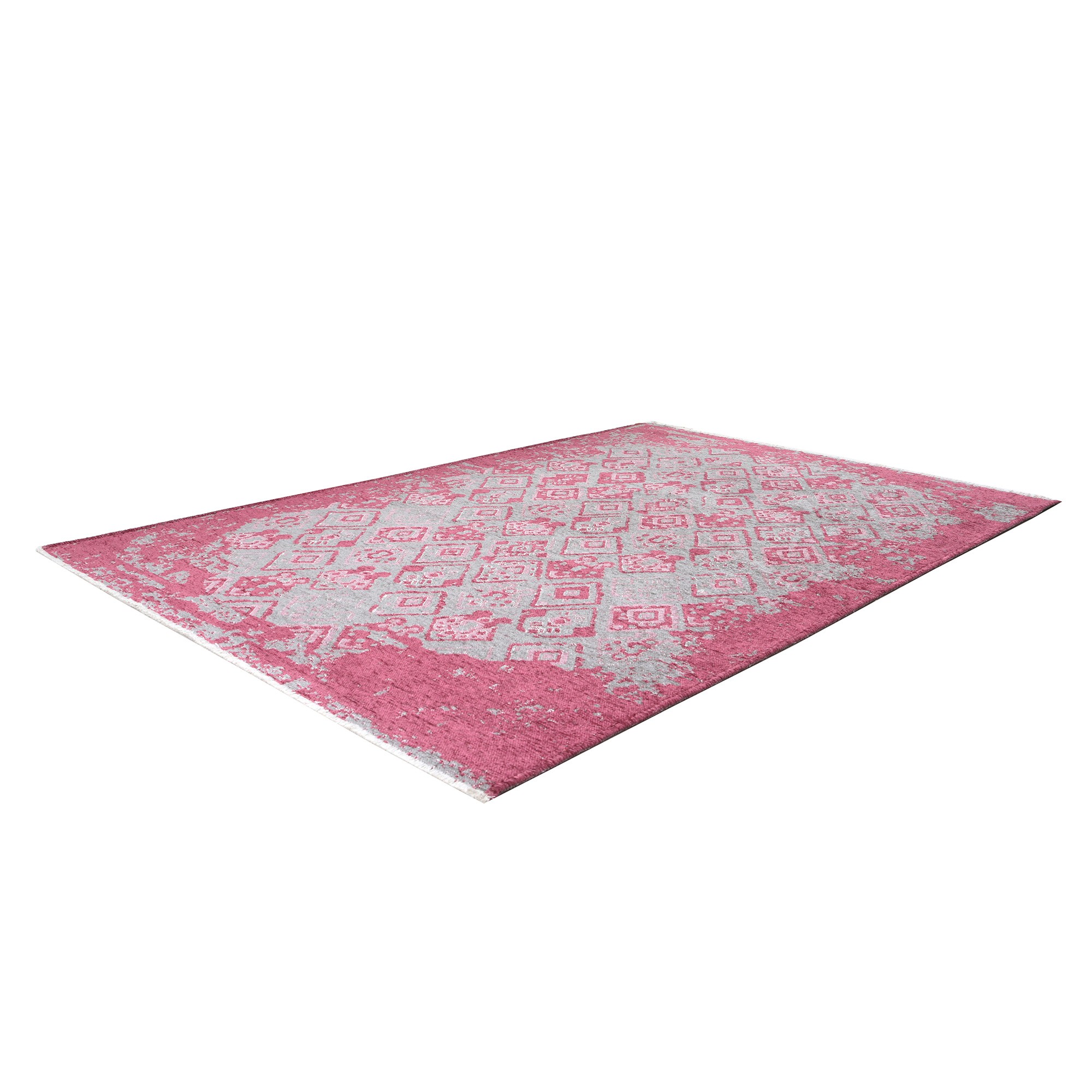 MORETTİ SİDE ÇİFT TARAFLI HALI 015-A PEMBE-GRi