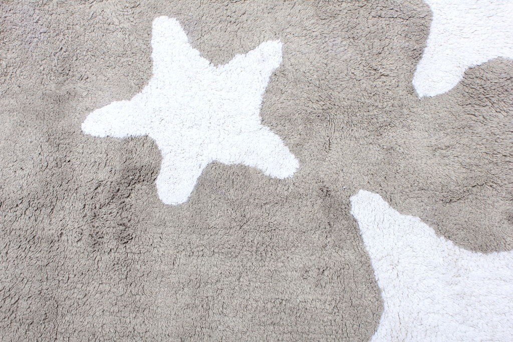 MOOD HALI STAR RUG SILVER ECRU