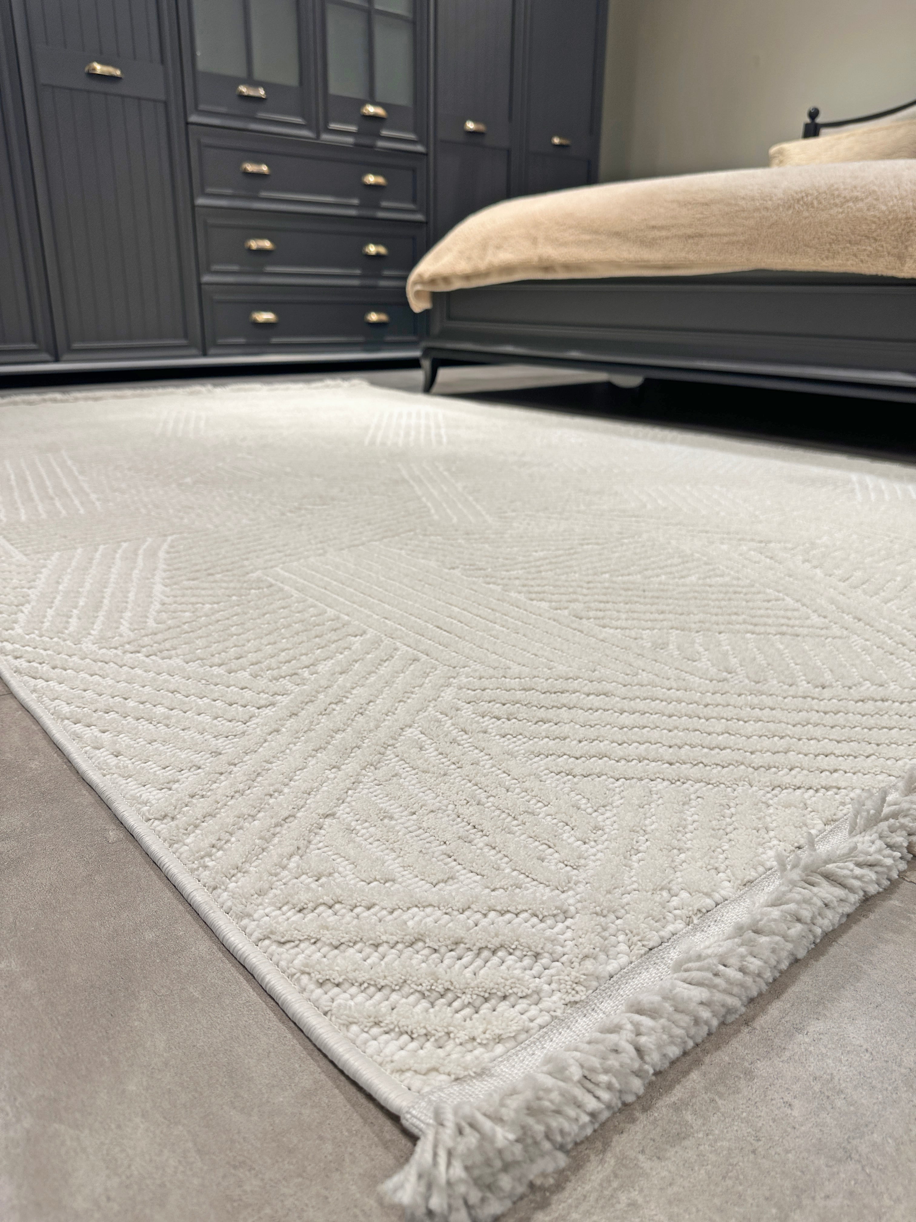 BERLİN HALI 36827 BEYAZ