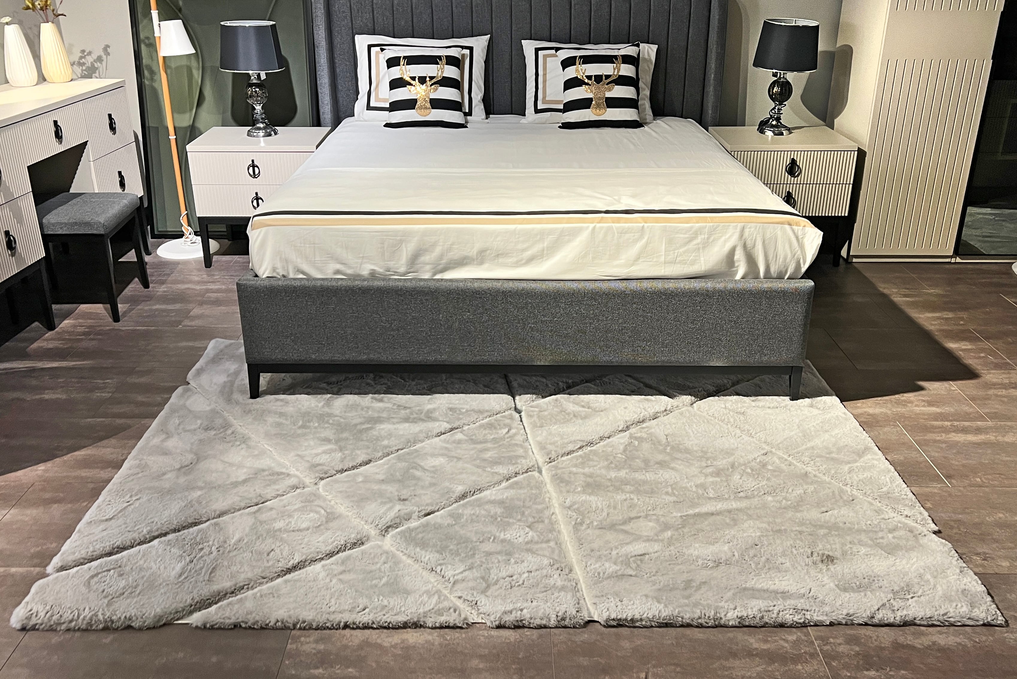 RABBİT KÜRK 015 GRI-SILVER