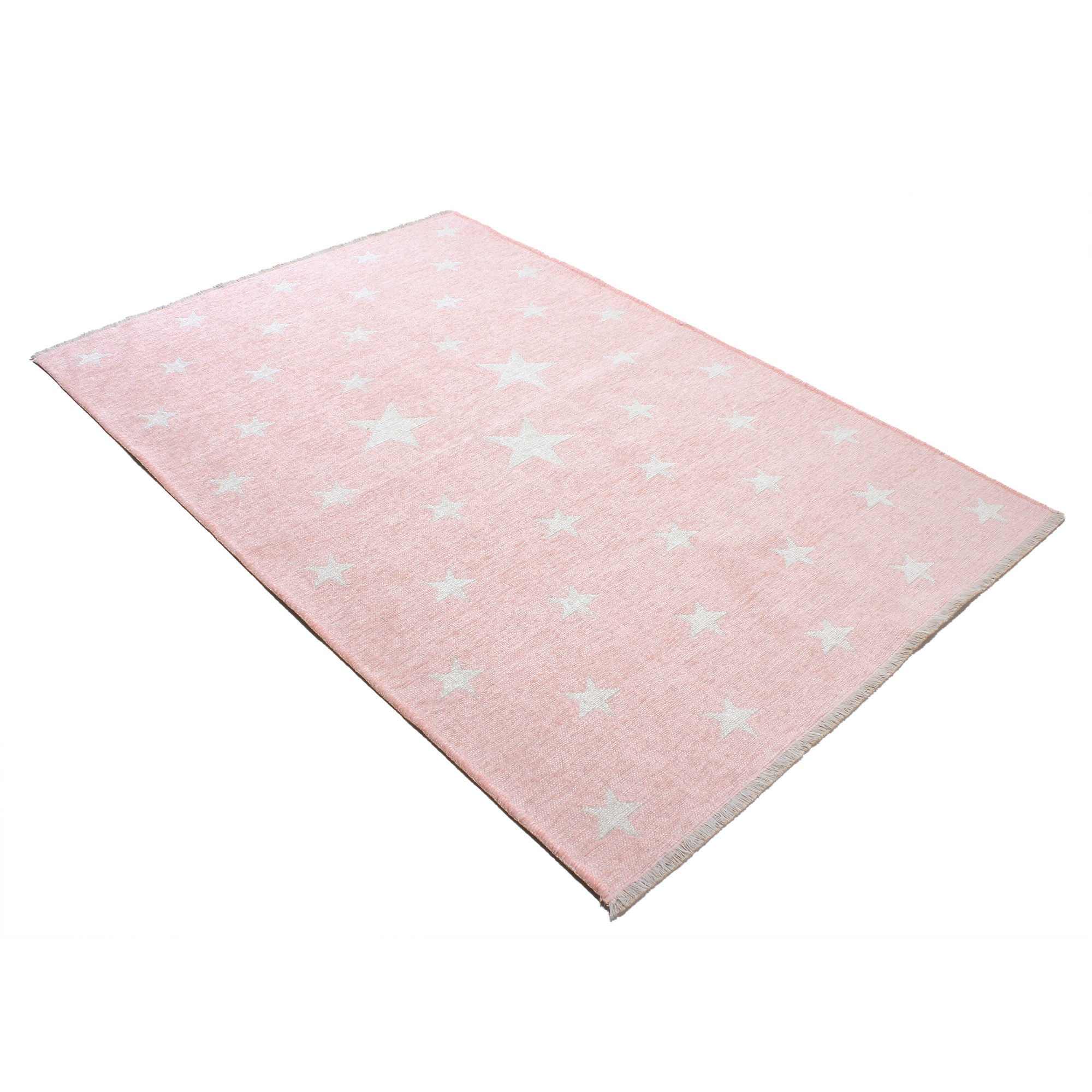 MORETTİ SİDE ÇİFT TARAFLI HALI 10918-B PEMBE-BEYAZ