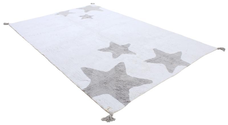 MOOD HALI STAR RUG ECRU SILVER