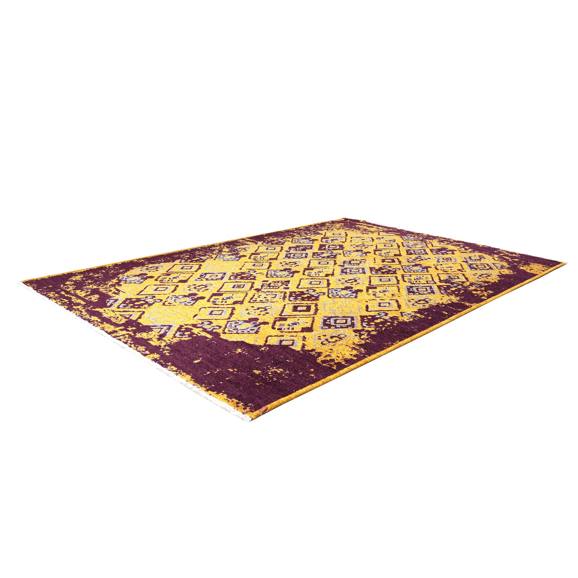 MORETTİ SİDE ÇİFT TARAFLI HALI 015-D MOR-SARI