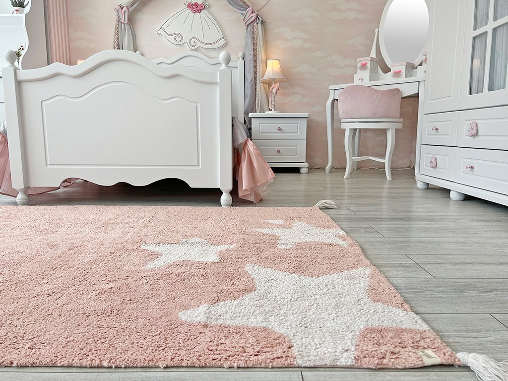 MOOD HALI STAR RUG PINK ECRU
