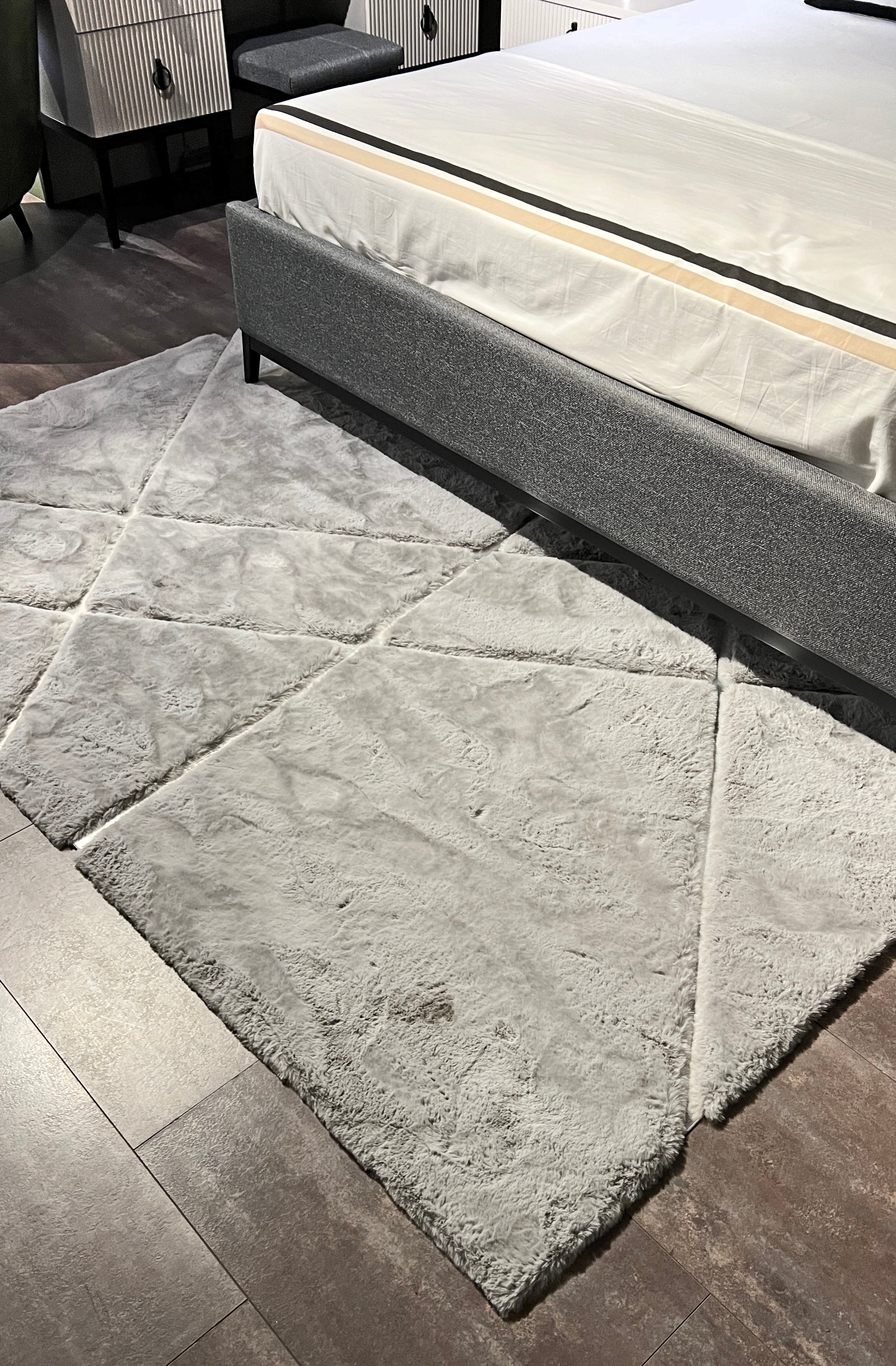 RABBİT KÜRK 015 GRI-SILVER