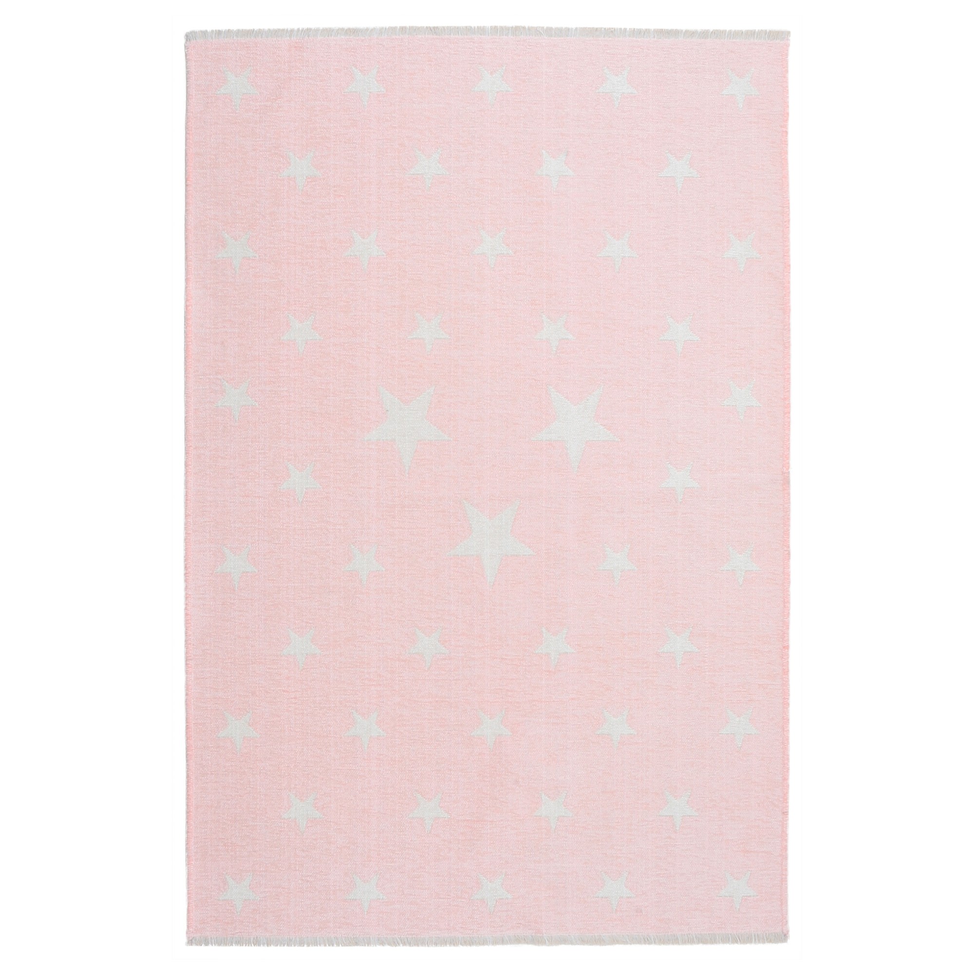 MORETTİ SİDE ÇİFT TARAFLI HALI 10918-B PEMBE-BEYAZ