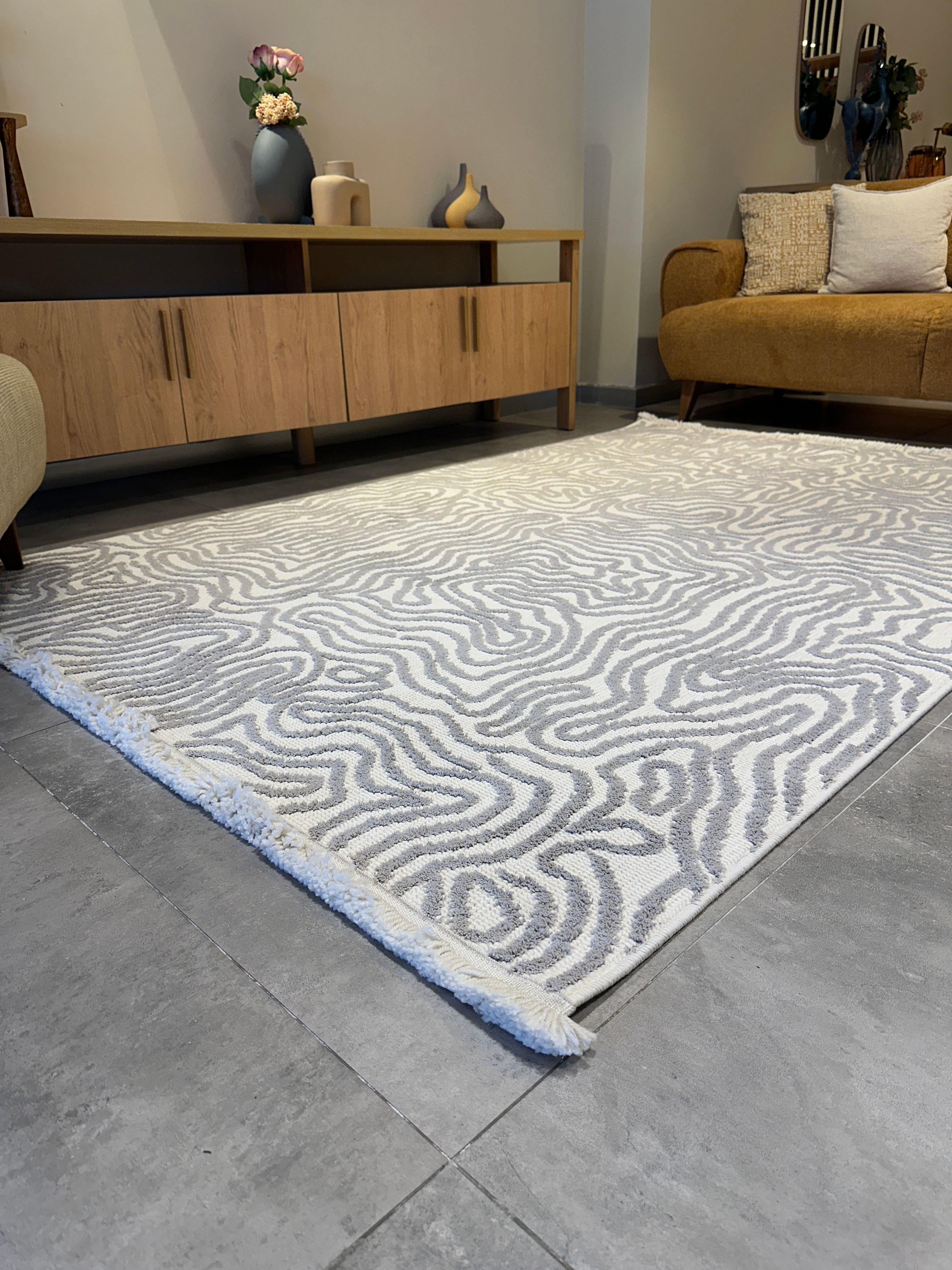 BERLİN HALI 36826 GRİ