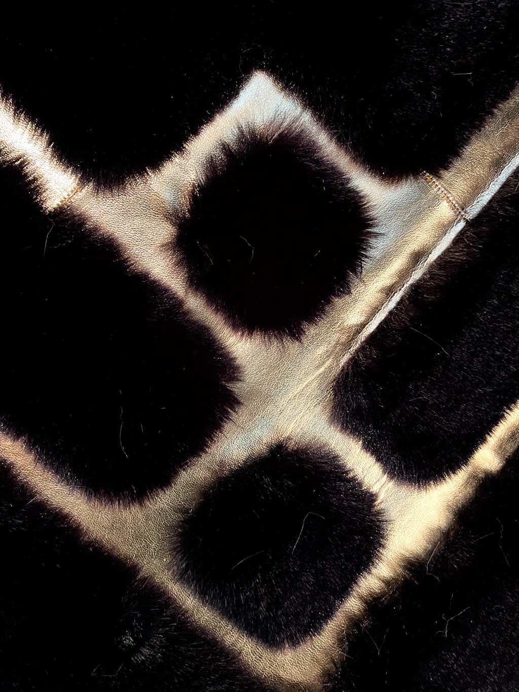 RABBİT KÜRK 016 SİYAH-GOLD