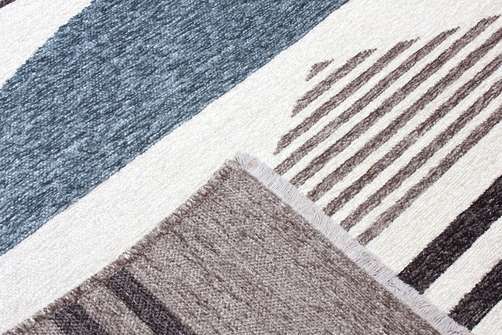 MORETTİ DUO ÇİFT TARAFLI HALI 11732-J GRİ-MAVİ