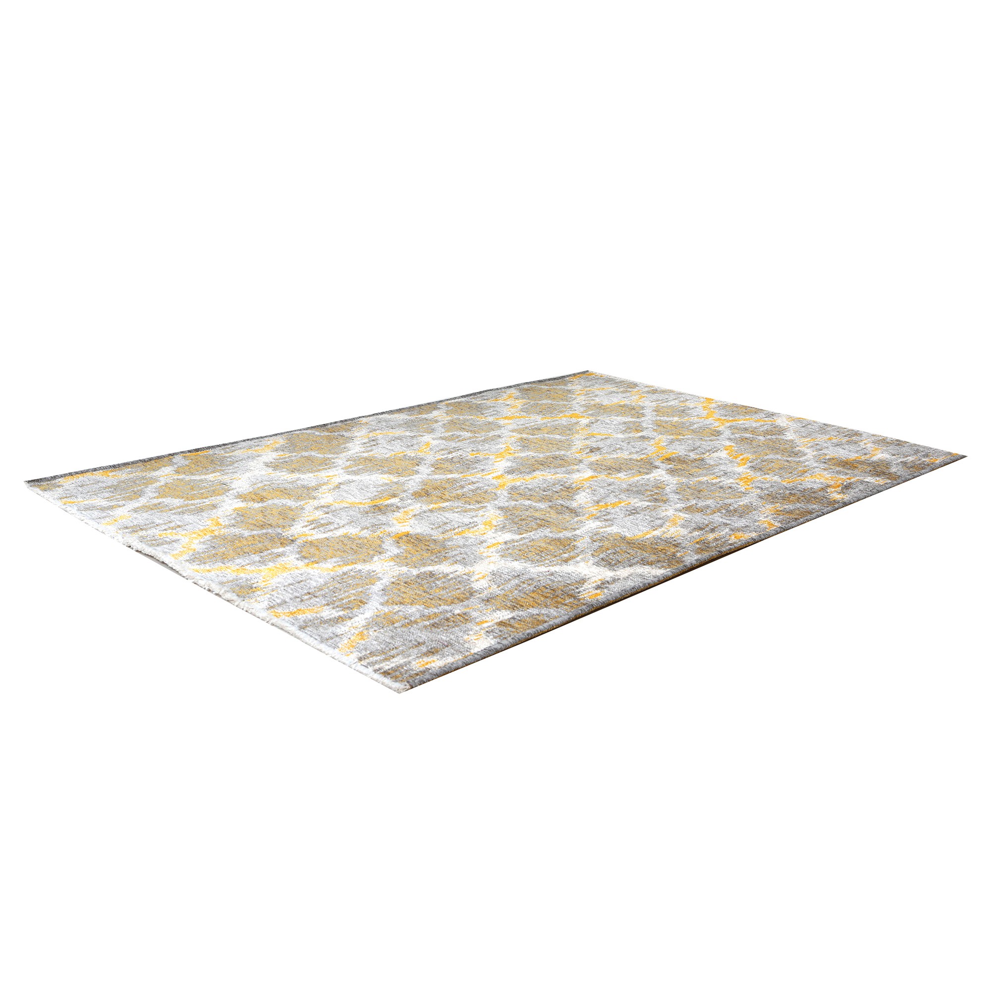 MORETTİ SİDE ÇİFT TARAFLI HALI 10492-F GRİ-SARI