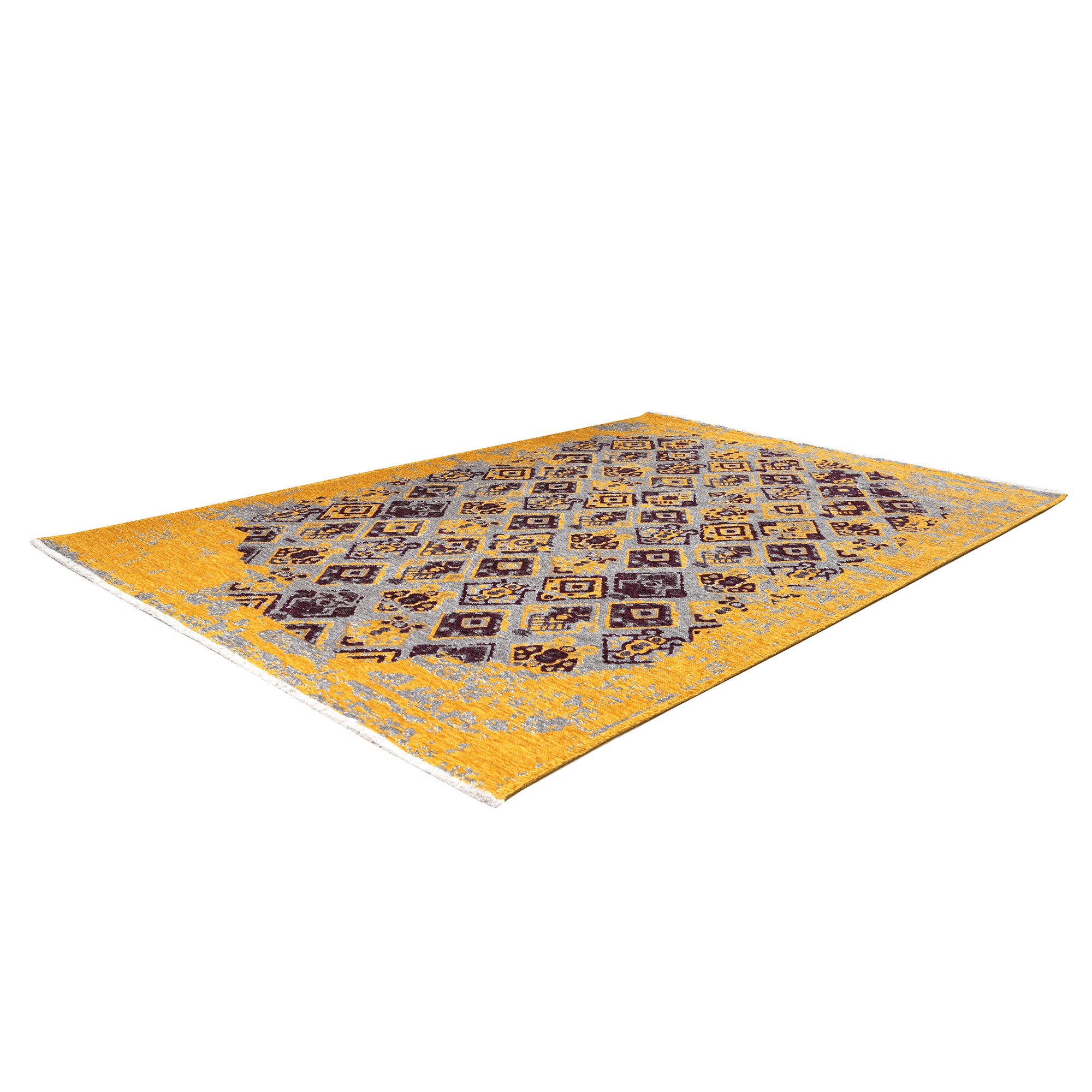 MORETTİ SİDE ÇİFT TARAFLI HALI 015-D MOR-SARI